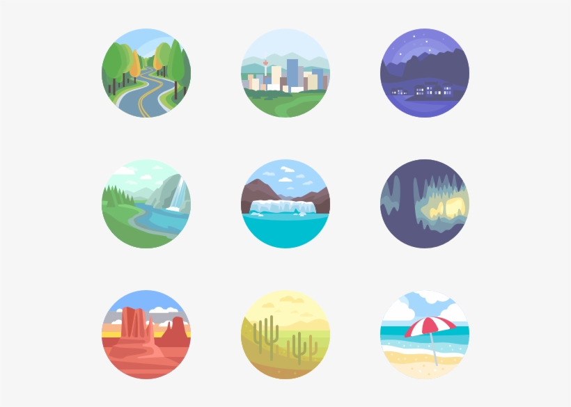 Landscapes - Landscape Icons, transparent png