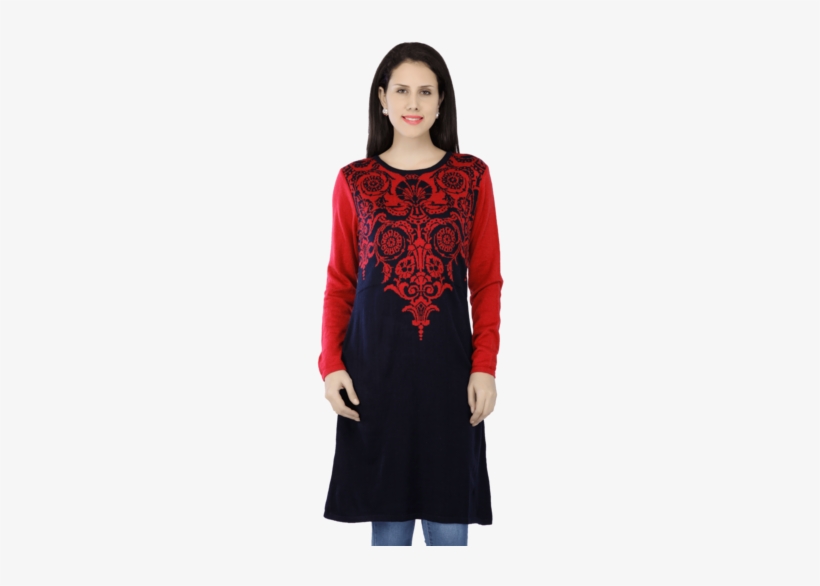 Women Long Sleeves Knit Kurta - Yong Kim Sleeveless Jacquard Cover-up, transparent png