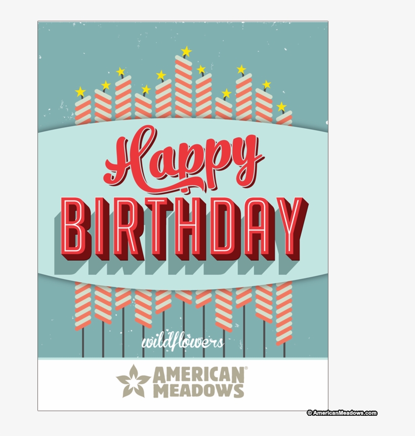 Happy Birthday Seed Packet - American Meadows, transparent png