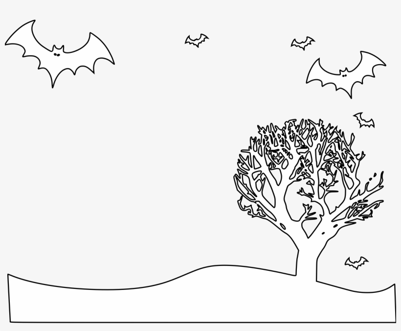 This Free Icons Png Design Of Halloween Landscape Coloring, transparent png