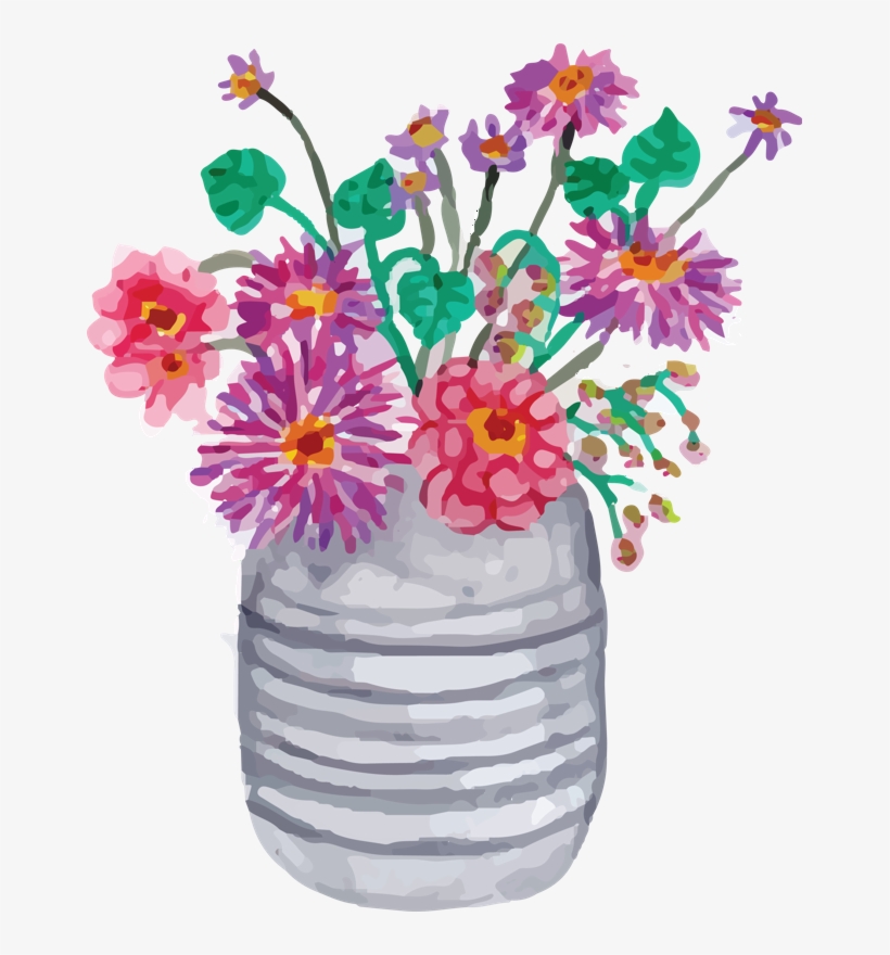 Asset 1 - Cute Hand Painted Flowers Wall Tapestry, transparent png