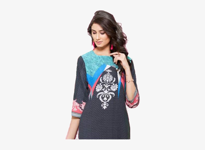 Psyna Rayon Print Kurti - Kurti Top, transparent png