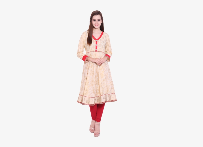 Belomoda Party Wear 3/4th Sleeve Khadi Print Women's - Girl, transparent png