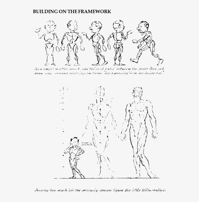 Fun With A Pencil Drawing - Fun With A Pencil Figure, transparent png