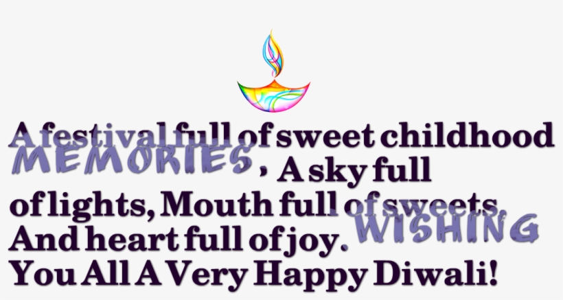Diwali Messages Png Transparent Background - Portable Network Graphics, transparent png