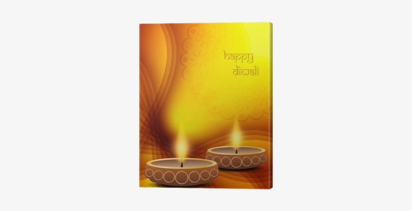 Elegant Background Design For Diwali Festival Canvas - Canvas, transparent png