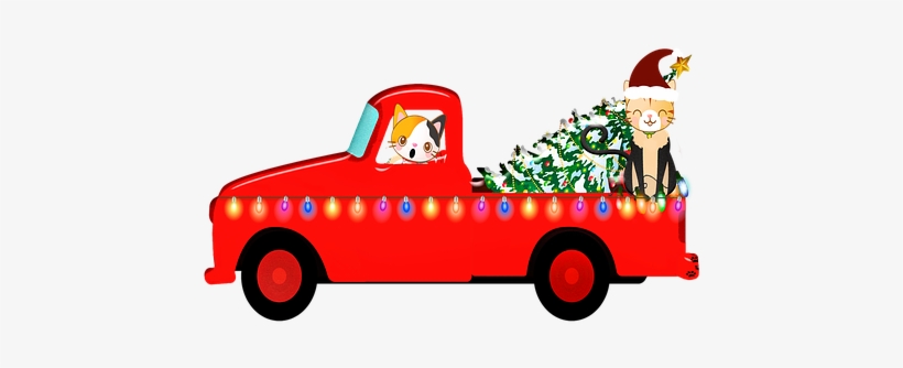 Christmas Truck, Christmas Tree, Lights - Christmas Day, transparent png