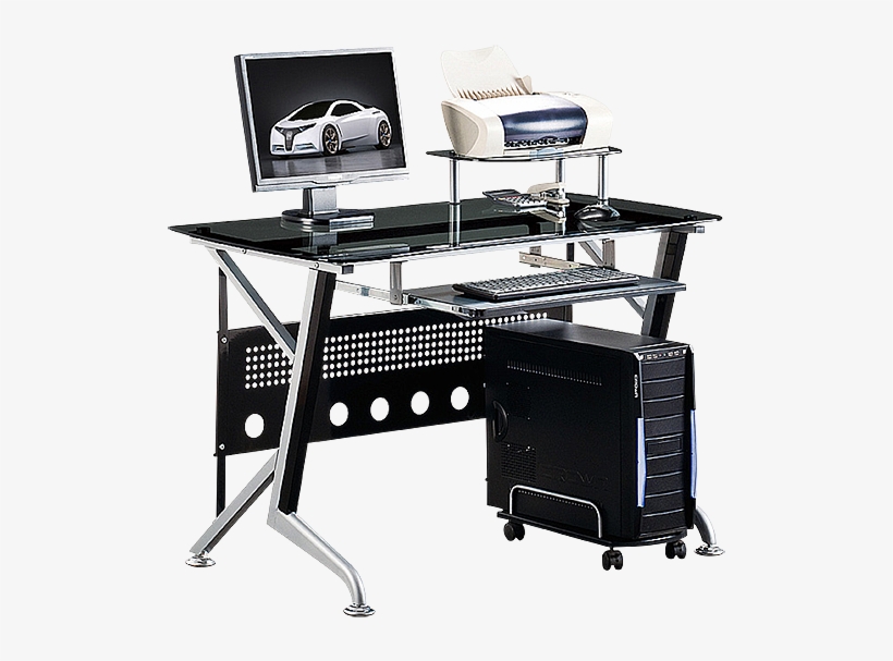 Computer Table - Компьютерный Стол С Металлическими, transparent png