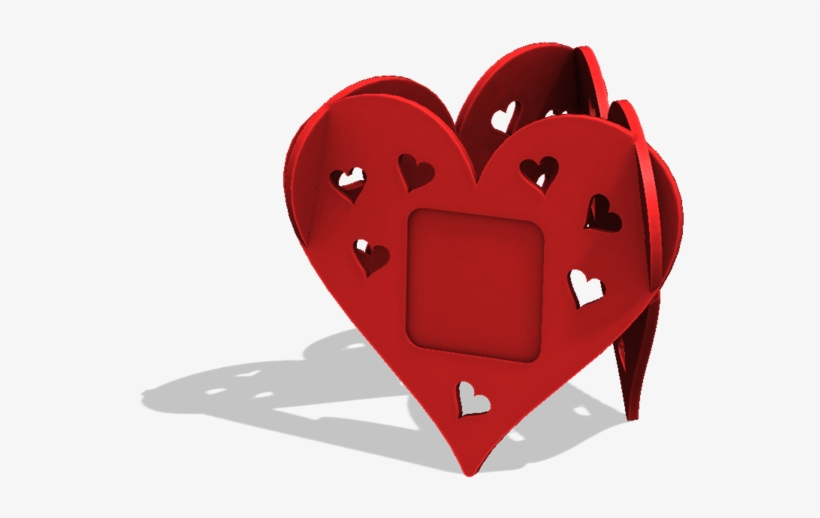 Heart Photo Frame 3d Model Stl - 3d Printing, transparent png
