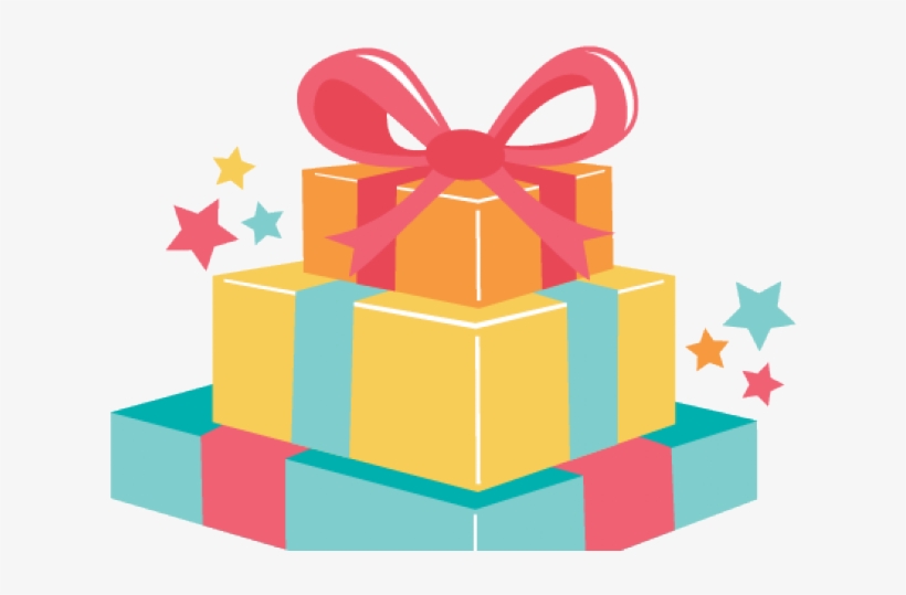 Birthday Present Clipart Clear Background - Transparent Background Gift Png, transparent png