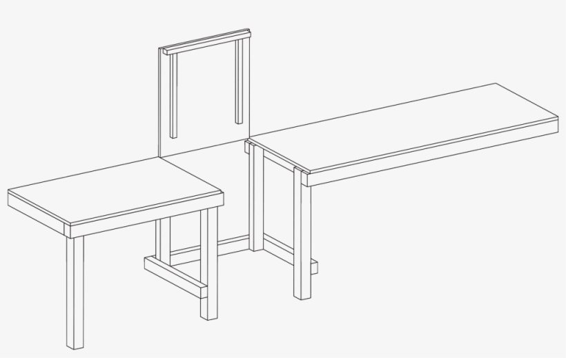 3d Frame With Top Diy Miter Bench - Coffee Table, transparent png