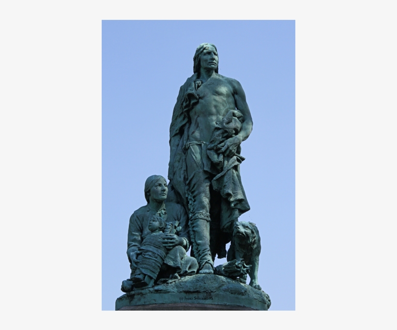 Lincoln Park / Indian Alarm By John J - Statue, transparent png