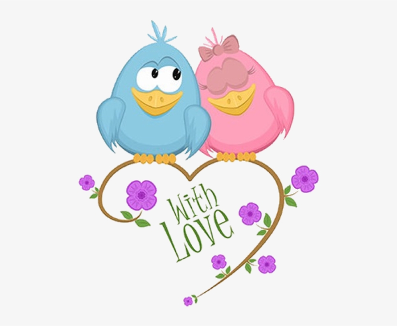 Cute Love Birds Cartoon Clip Art Images - Love Birds Images Cartoon, transparent png