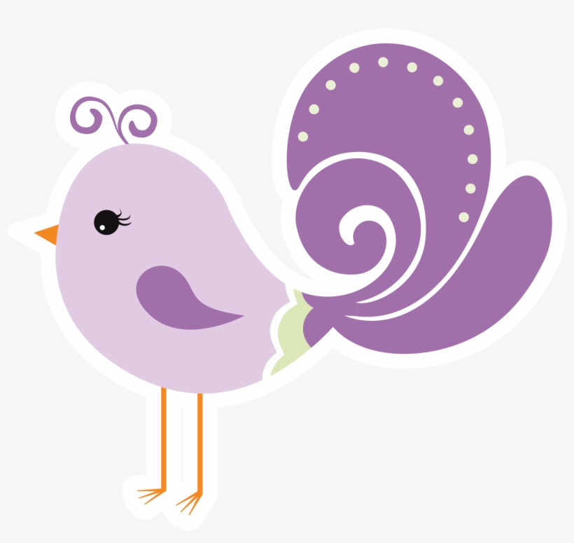 Mauve Clipart Love Bird - Pajaritos Png, transparent png