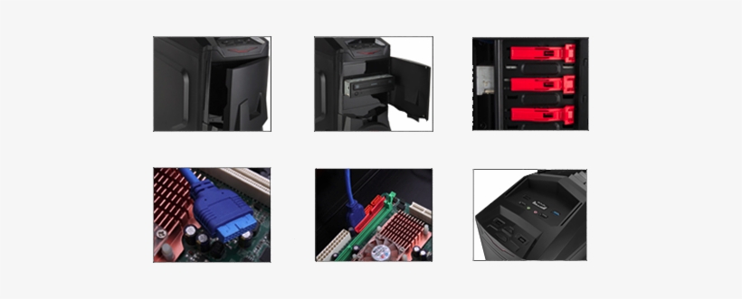 Mofotech Reactor Z1-500 Gaming Computer Case - Personal Computer Hardware, transparent png