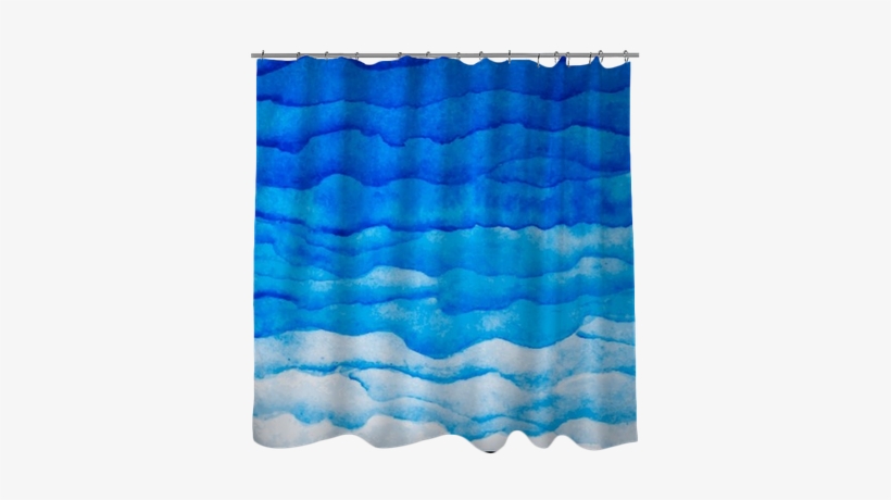 Vector Watercolor Blue Wave Background - Patchwork, transparent png