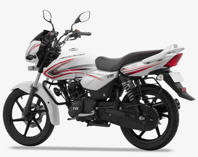 Tvs Phoenix White Color Image - Motorcycle, transparent png