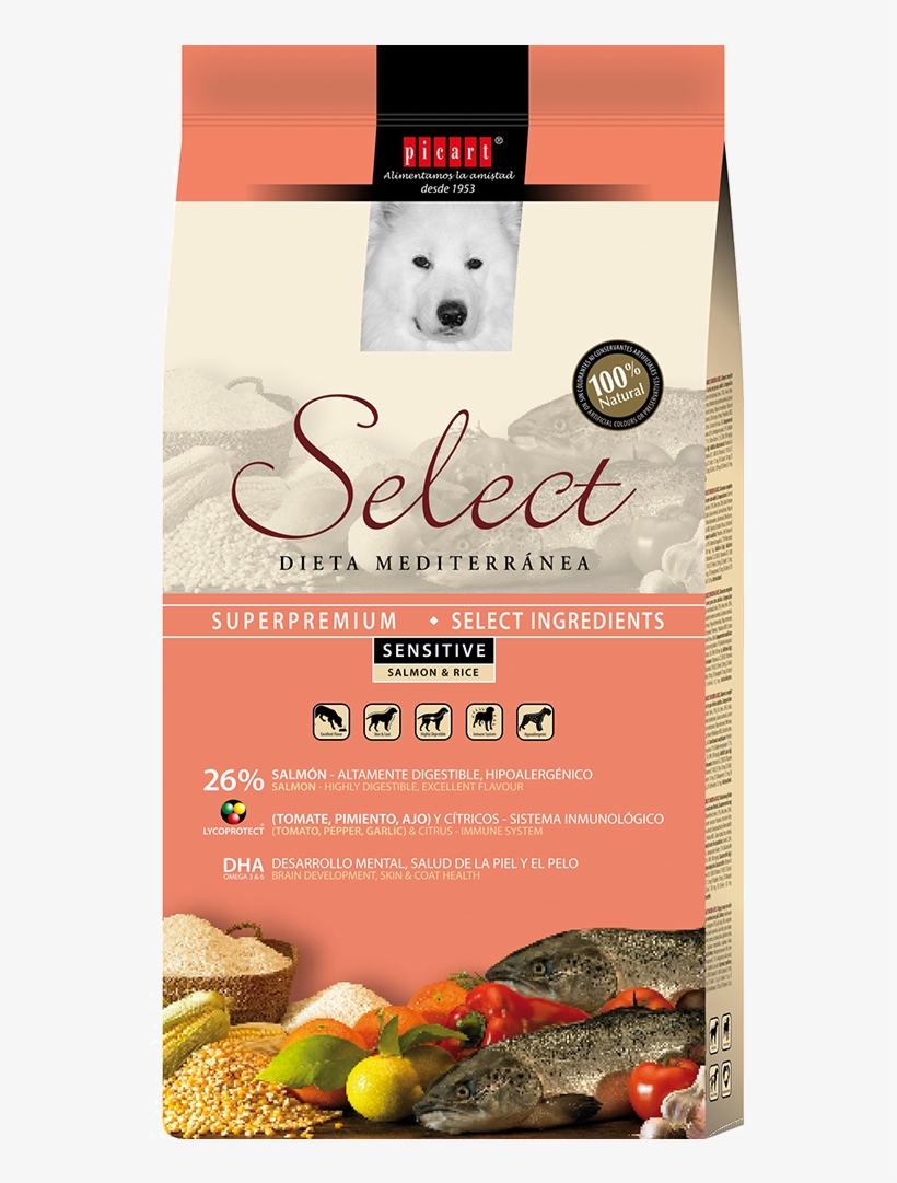 Comida Hipoalergénica Select Sensitive Salmon & Rice - Picart Select, transparent png