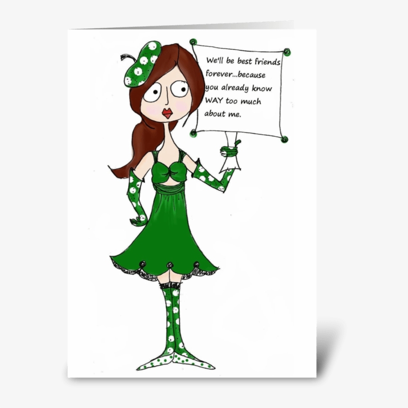 Best Friends Forever Greeting Card - Greeting Card, transparent png