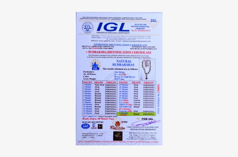 Multi Combination Multiple Purpose Rudraksha Mala 26 - Blue Sapphire / Neelam / Nilam - 4.60 Ct - Lab Certified, transparent png