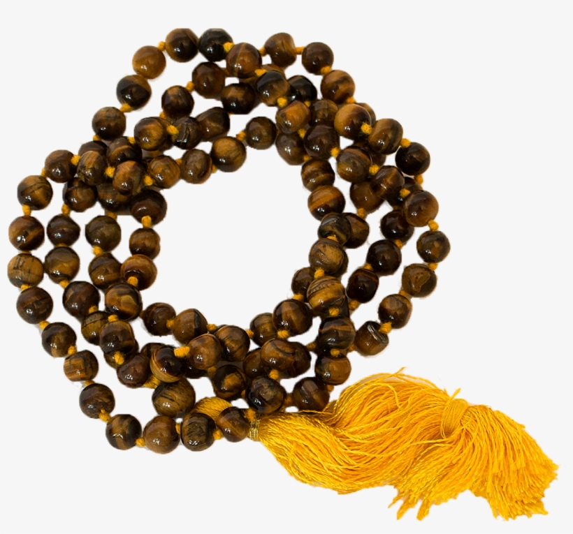 Tiger Eye Knotted Mala - Buddhist Prayer Beads, transparent png