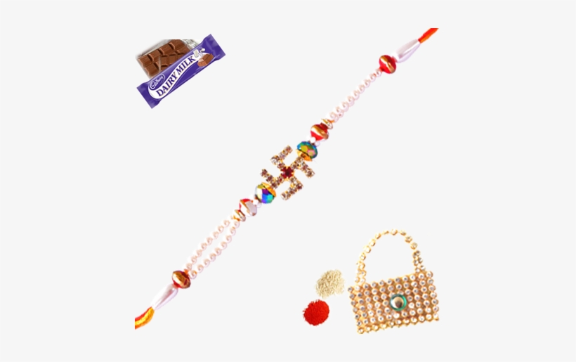 Nice Swastik With Pearl And Diamonds - Cadbury Dairy Milk Chocolate Bars, 12-count, transparent png