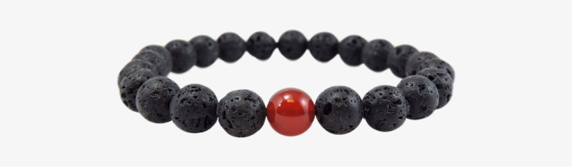Calm Your Mind Lava And Carnelian Wrist Mala Bracelet - Pulseras De Pepas Para Hombre, transparent png