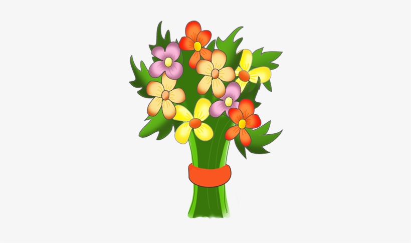 Flower Buquet For Birthday - Happy Birthday Flower Png, transparent png