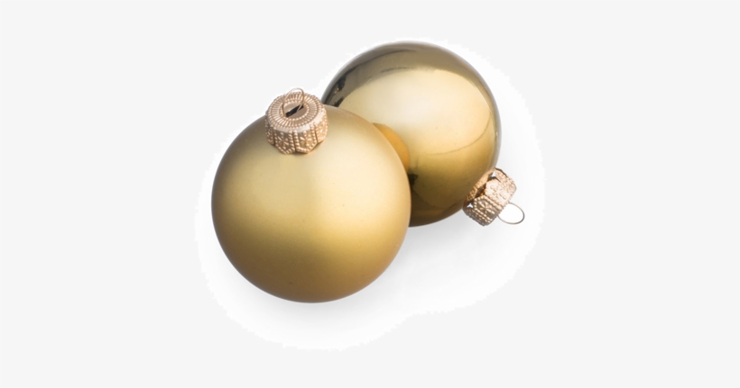 Gold Christmas Balls 6 Cm Fairytrees - Christmas Tree, transparent png