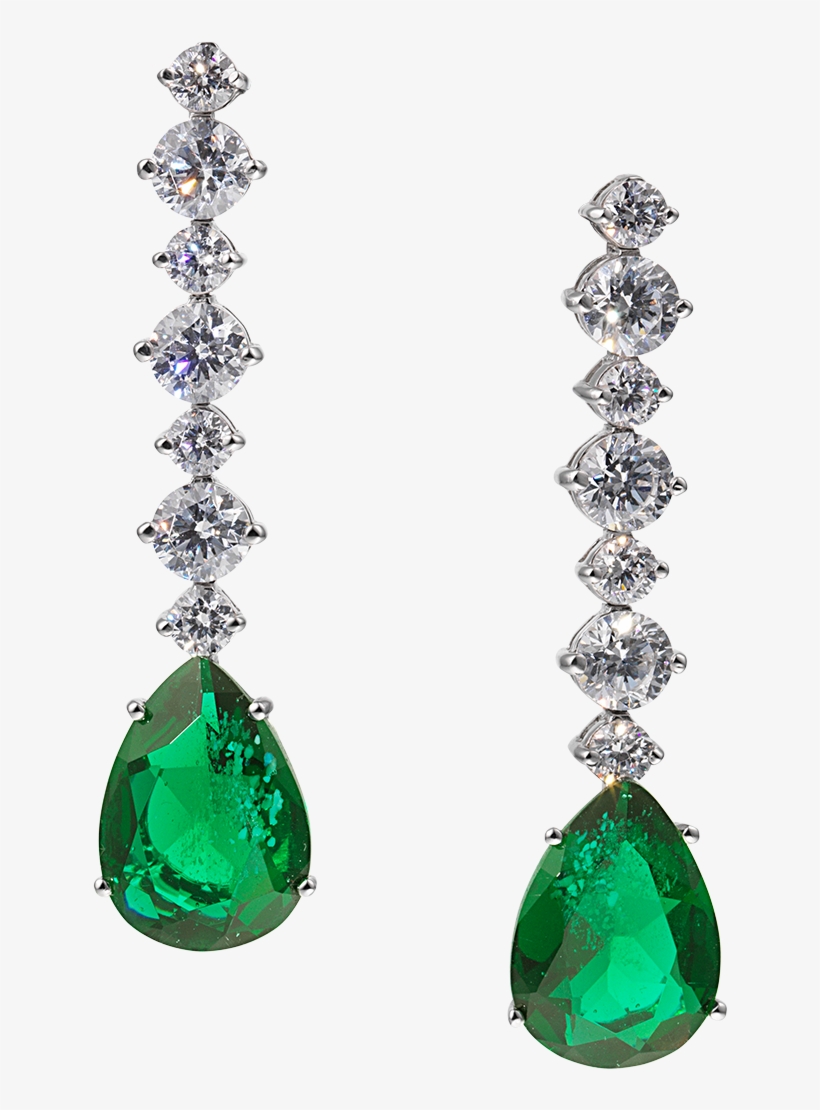 Angelina Drop Earrings Green - Earring, transparent png