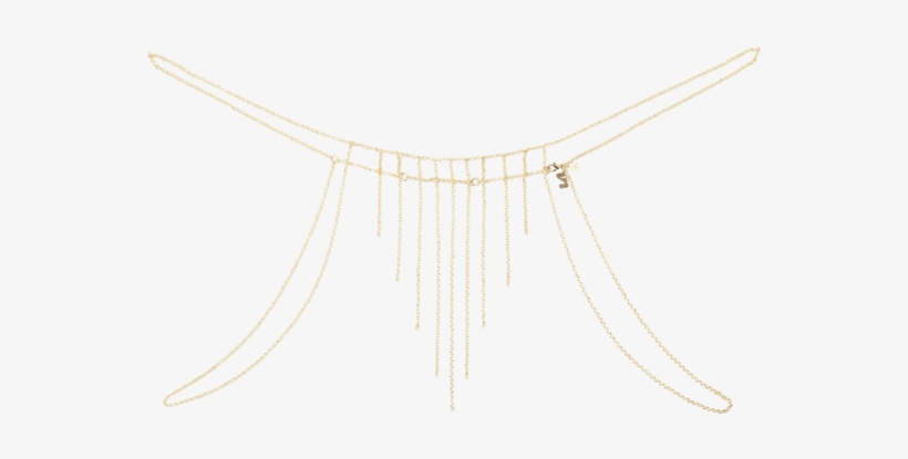 Body Chain - Gold - Body Piercing Jewellery, transparent png