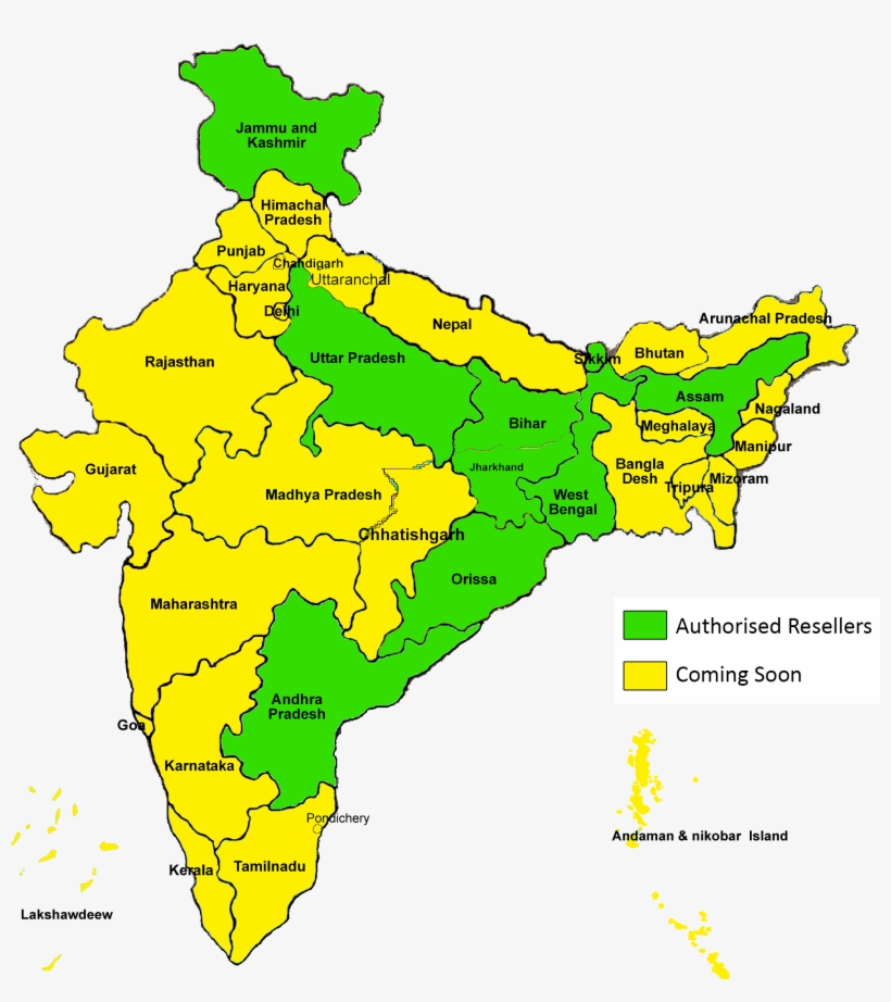 High Resolution India Map, transparent png