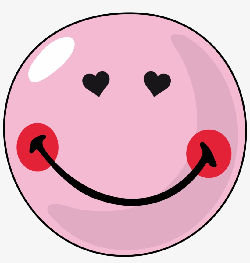 Love Face Smiley Clipart - Sticker, transparent png