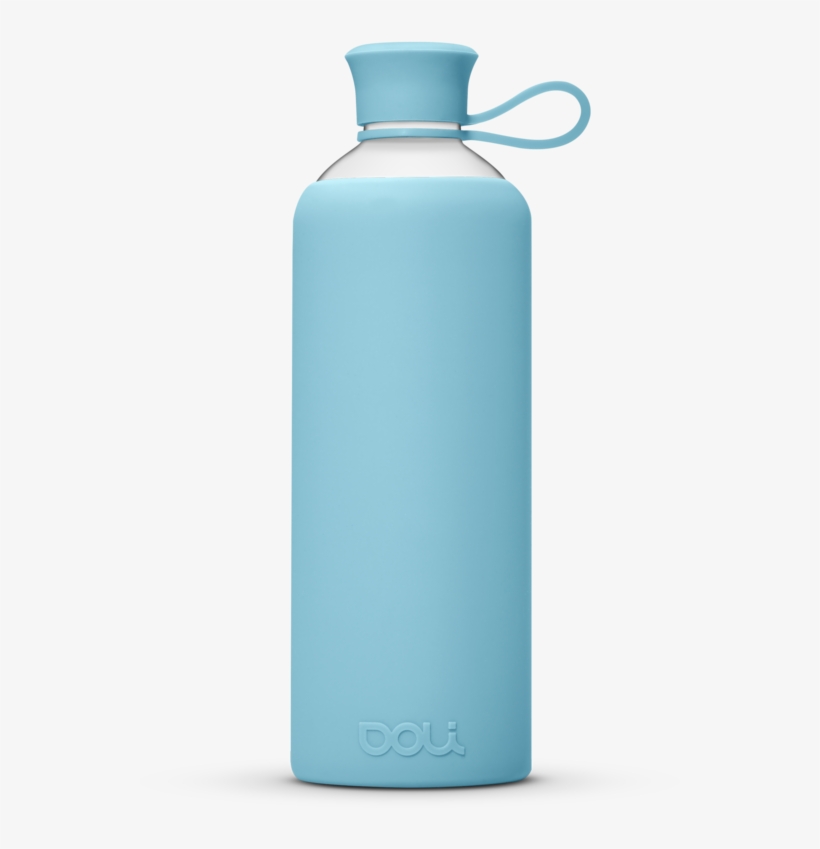 Doli Water Bottle Serenity - Trinkflasche Doli Serenity Aus Glas, 550ml, Blau, transparent png