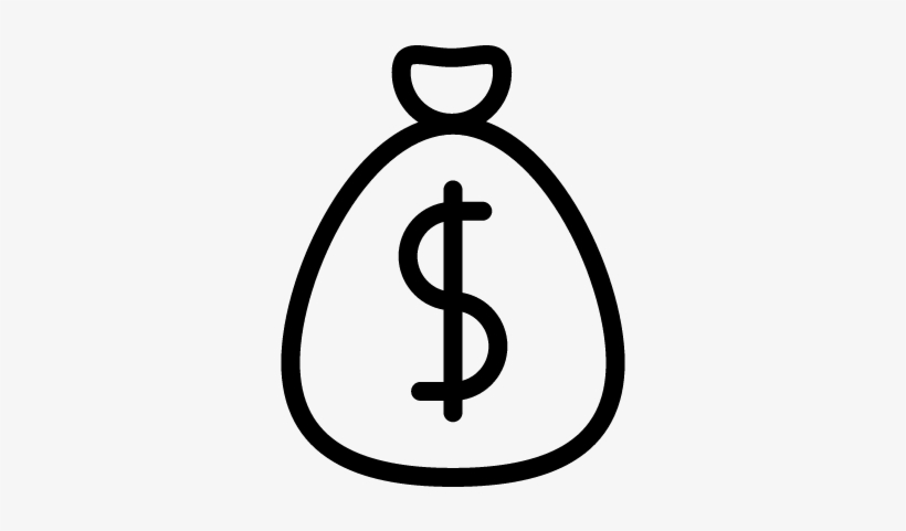 Dollar Bag Vector - Bank, transparent png