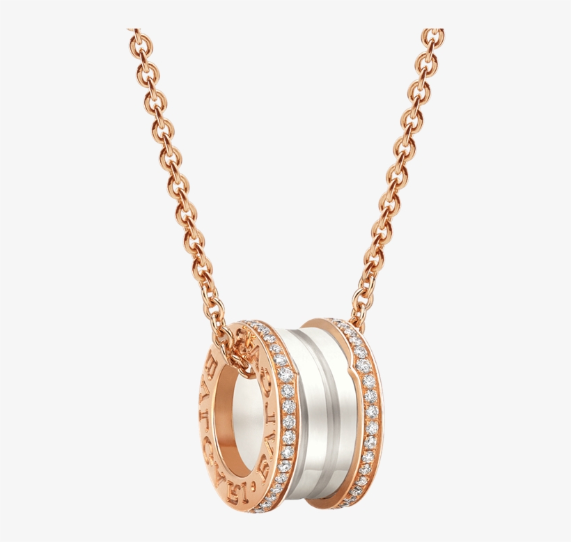 Imitation Bvlgari B - Bvlgari Necklace B Zero, transparent png