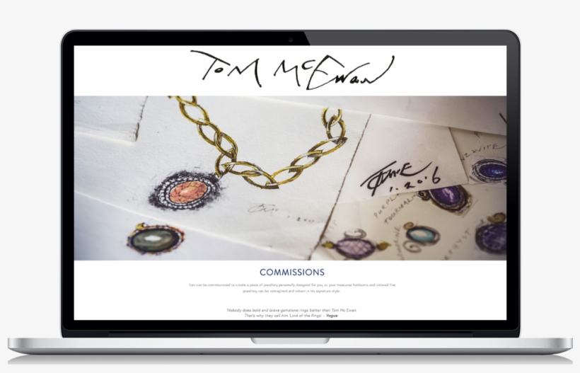 Tom Mcewan Jewellery Website Design - Web Design, transparent png