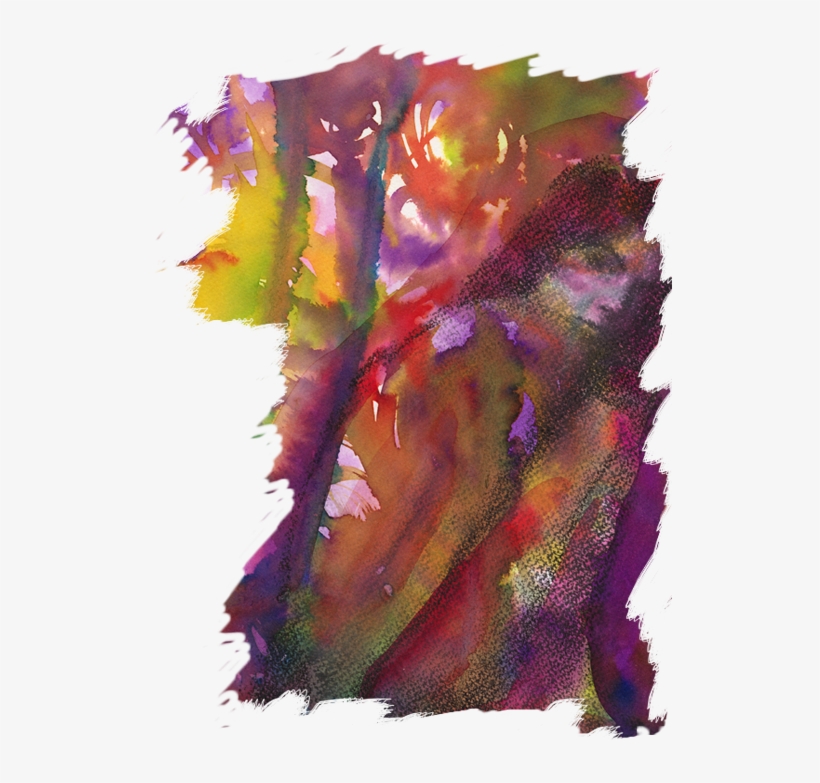 Magma Infuocato Rosso E Blu Che Si Eleva Al Cielo - Watercolor Paint, transparent png