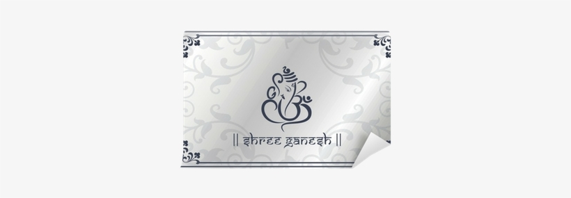 Ganesha, Wedding Card, Royal Rajasthan, India Wall - Wall Vinyl Decals Hindu God Ganesha Wall Decal Elephant, transparent png