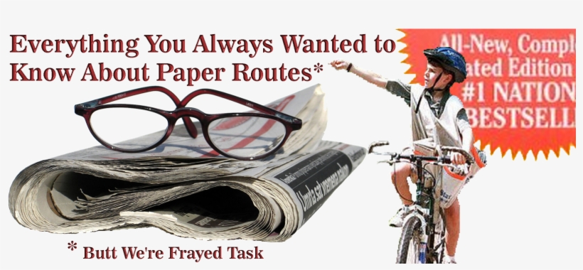 Imagine A Kid, Pedaling Down A Sunny Sidewalk, Slinging - News Paper, transparent png