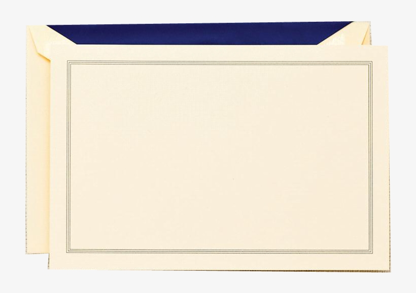 Crane Triple Border Correspondence Card - Envelope, transparent png