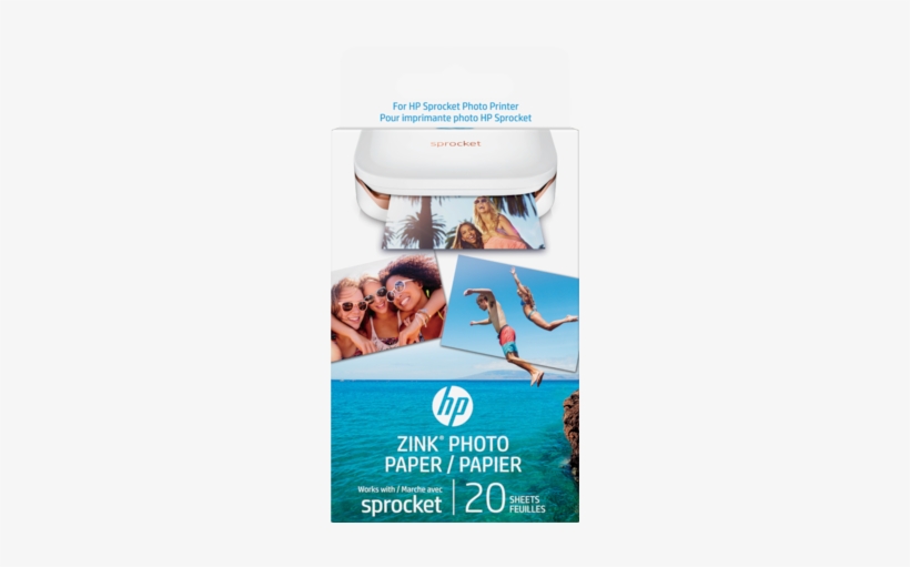 Hp Zink™ Sticky Backed Photo Paper 20 Sht/2 X 3 In - Hp Sprocket Photo Paper, transparent png