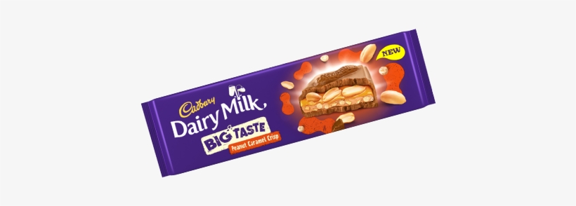 Cadbury Dairy Milk Big Taste Peanut Caramel Crisp - Cadbury Peanut Caramel Crisp, transparent png