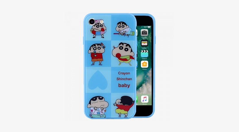 Fashionable 3d Crayon Shinchan Baby Cartoon Design - Apple Iphone 7 - 256 Gb - Silver - Unlocked, transparent png