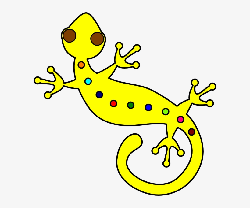 Desert Lizard Clipart, Explore Pictures - Clip Art Black And White Lizard, transparent png