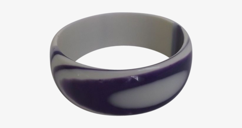 Lavender Purple White Plastic Bangle - Bangle, transparent png
