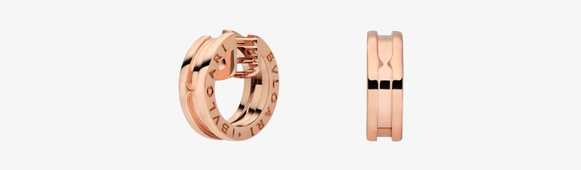 Zero1 Small Earrings In 18 Kt Rose Gold - Earring, transparent png