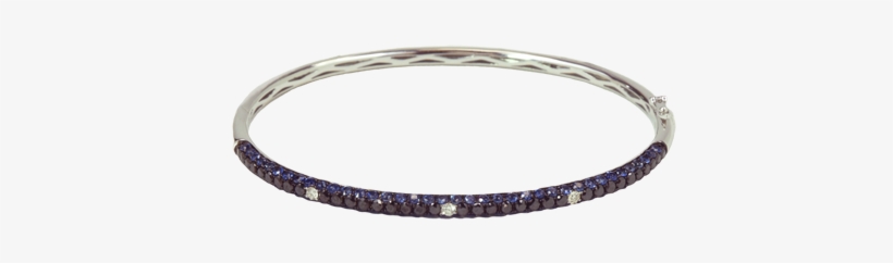 Black Diamond/sapphire Hinged Bracelet - Bracelet, transparent png