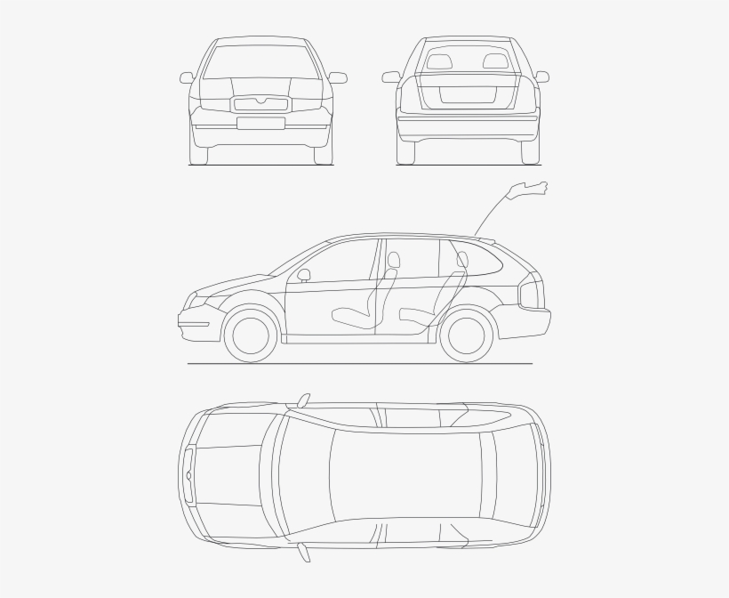 Free Vector Skoda Fabia Combi Clip Art - Skoda Fabia 2016 Vector, transparent png