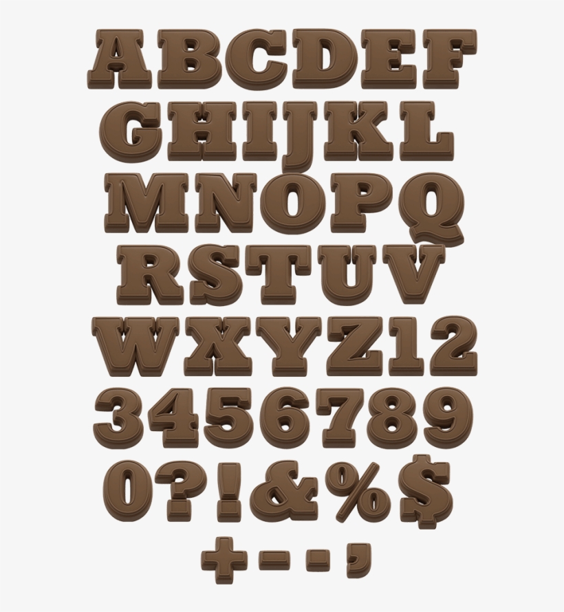 Chocolate Present Sweet Font - Chocolate, transparent png